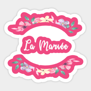 La mariée florale Sticker